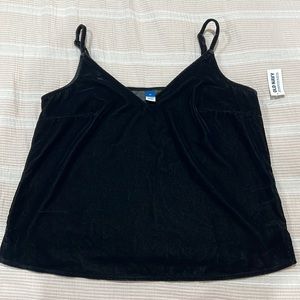 black velvet cami